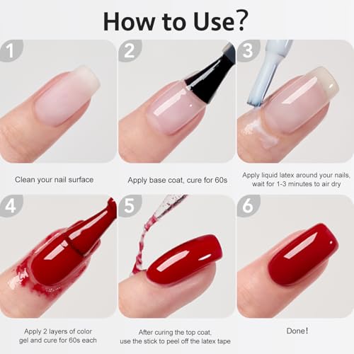 GAOY Látex líquido para uñas, protector de cutícula despegab