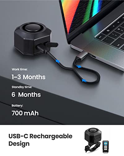 Alarma de bicicleta con control remoto, alarma de motociclet