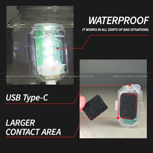 8 luces estroboscópicas LED inalámbricas con control remoto,