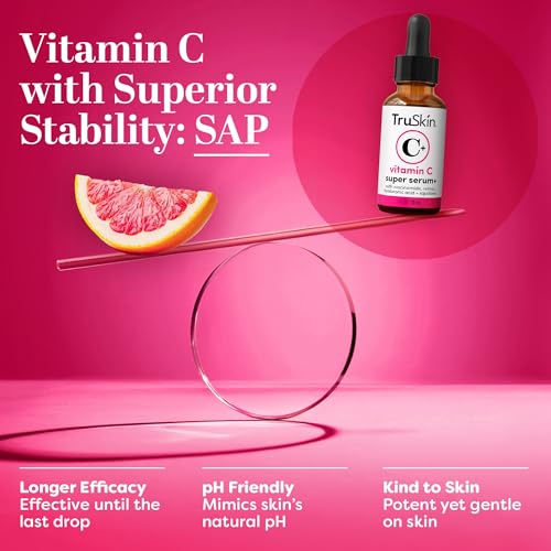 TruSkin Vitamin C-Plus Super Serum - Suero facial antiarruga
