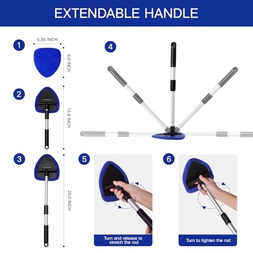 10 herramientas limpiadoras de parabrisas, kit de lavado de