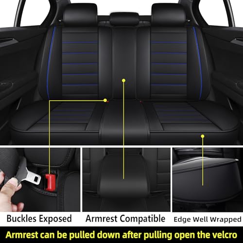 Capitauto Fundas de asiento para automóvil, de cuero sintéti