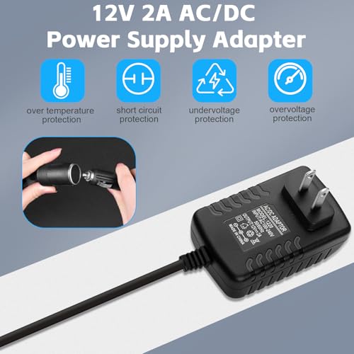 12V 2A 24W AC To DC Converter Car Outlet Adapter, Car Cigare