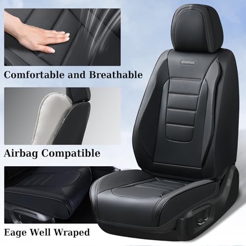 Coverado Juego completo de fundas de asiento de automóvil, c