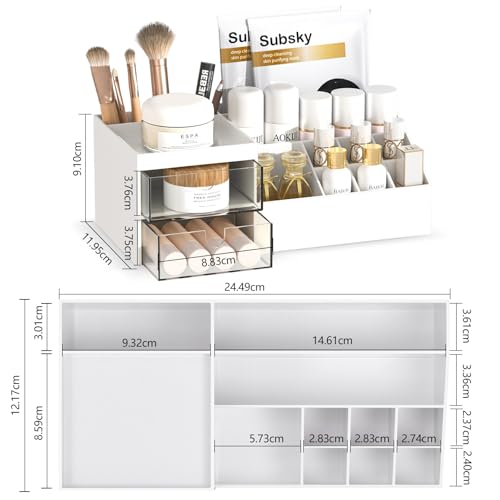 Subsky Organizador de maquillaje con cajones, fácil almacena