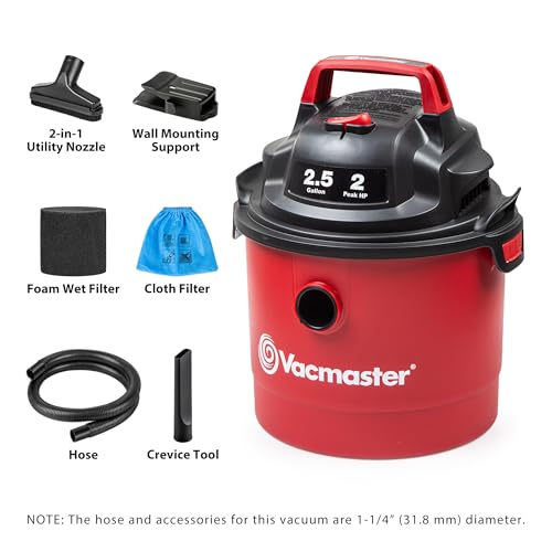 Vacmaster - Aspiradora en seco y húmedo, para llevar, ligera