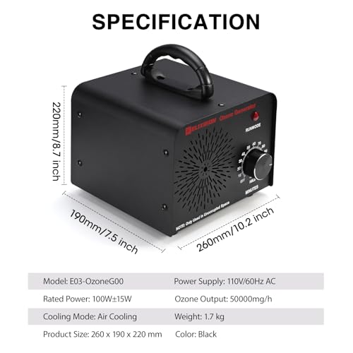 Generador de ozono - Purificador de aire de alta capacidad d
