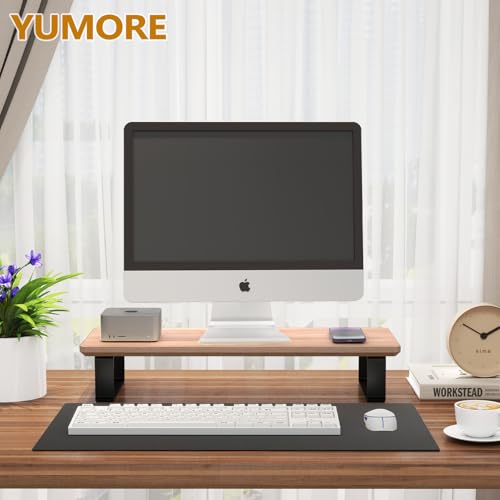 YUMORE Soporte de madera para monitor de computadora para es