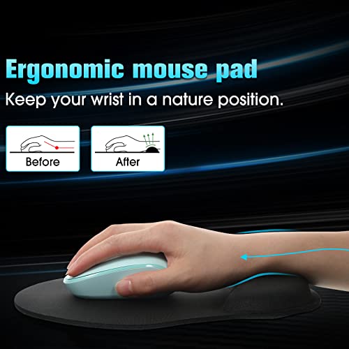 Yunsailing Paquete de 8 alfombrillas ergonómicas para mouse