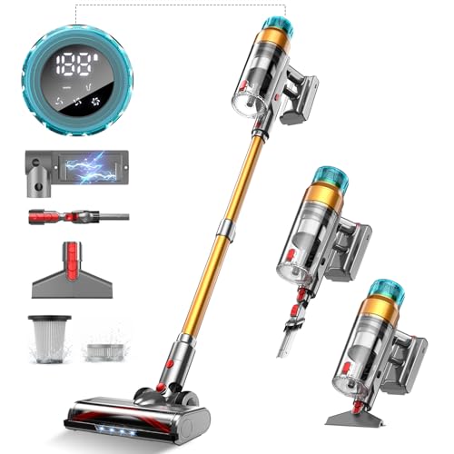 Aspiradora inalámbrica de 600 W, 55 Kpa, hasta 55 minutos, a