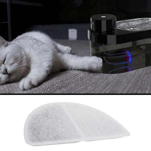 4 Pieces Semi-Circular Water Fountain Filter Cat Filter Repl