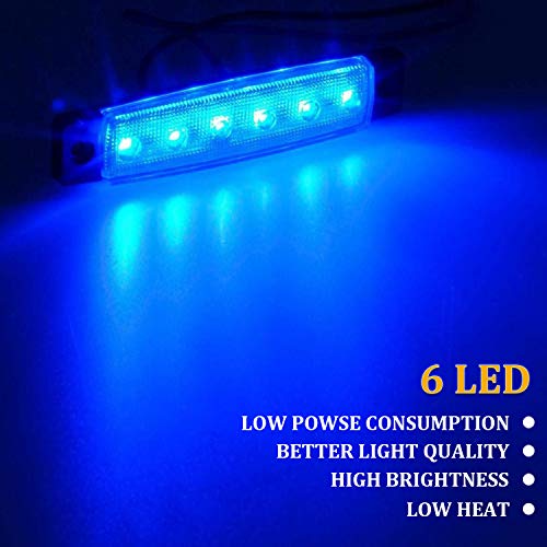 PSEQT 10 unidades de luces LED de tira de roca para auto, lu