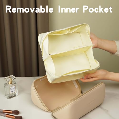 Bolsa de maquillaje de viaje, bolsa de cosméticos impermeabl