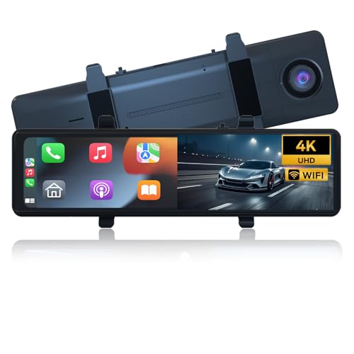 Cámara de espejo retrovisor, Dash Cam, 11.26 pulgadas 4K UHD