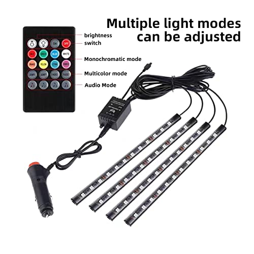 Luces LED para automóvil, luces interiores de automóvil CC d