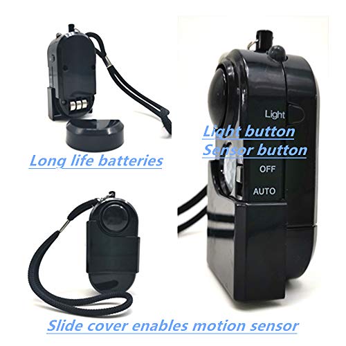 Mini alarma portátil con detector de movimiento + sirena de
