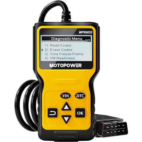 MOTOPOWER MP69033 - Escáner OBD2 para coche, lector de códig