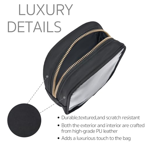 Bolsa de cosméticos transparente, mini bolsa de maquillaje p