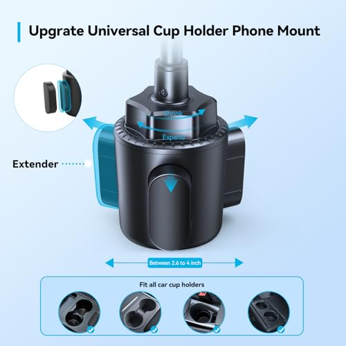 TECKNET Soporte universal para teléfono para taza de automóv