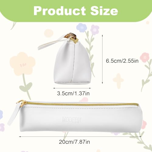 2 bolsas pequeñas de cuero para cosméticos, bolsa pequeña de
