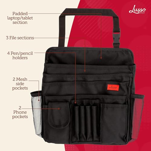 Lusso Gear - Organizador de asiento delantero de automóvil