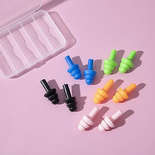 Zlongron Paquete de 10 tapones para los oídos para dormir, t