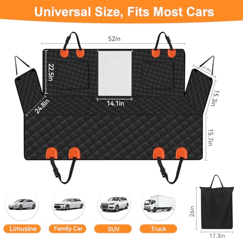 Hards Bottom Back Seat Extender for Dogs, Truck Back Seat Ex