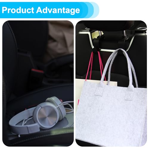 4 posavasos para portavasos de automóvil, 4 ganchos para rep