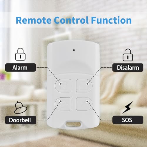 Alarma de puerta con control remoto, alarmas inalámbricas de