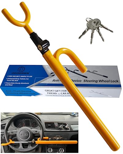 DODOMES Cerradura de volante antirrobo para automóvil, dispo