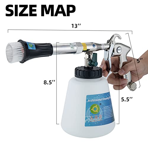 Kit de limpieza de coche, pistola de limpieza multiusos, cab