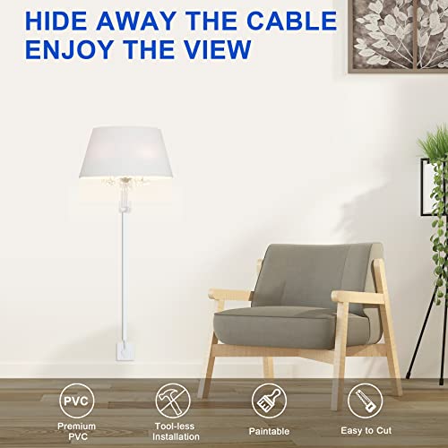 ZhiYo Mini cable oculto – Cubierta de cable autoadhesiva de
