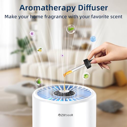 ZXBEER H13 Purificador de aire True HEPA con control remoto,