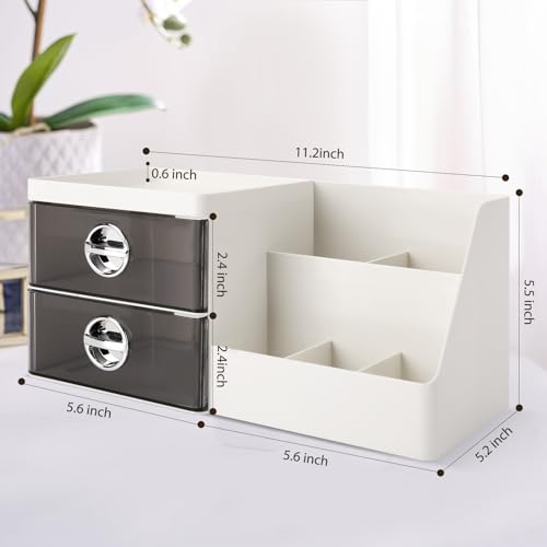 Organizador de maquillaje con cajones transparentes, organiz