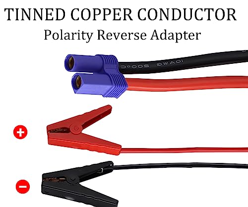 Cables de arranque de batería con abrazadera de cocodrilo a