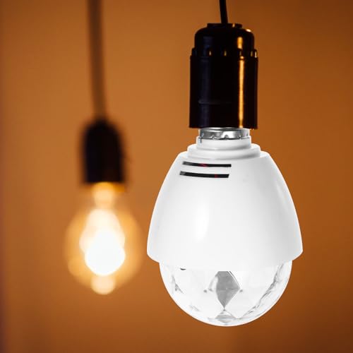 Housoutil Bombilla LED de bola – Bombilla giratoria de color