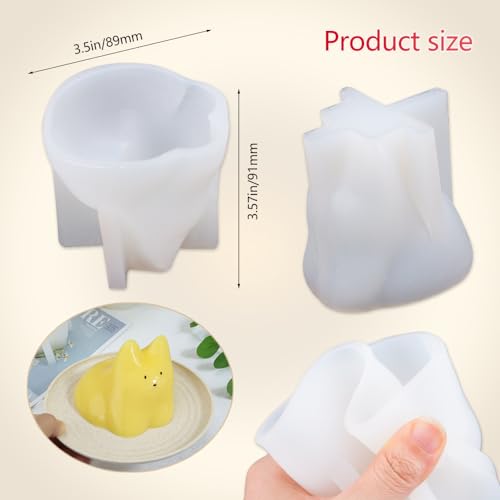 ZORZA 1 molde de silicona para gatos, molde de gelatina de l
