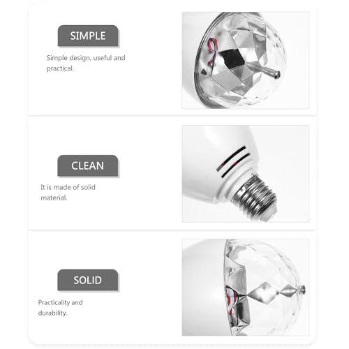 Housoutil Bombilla LED de bola – Bombilla giratoria de color