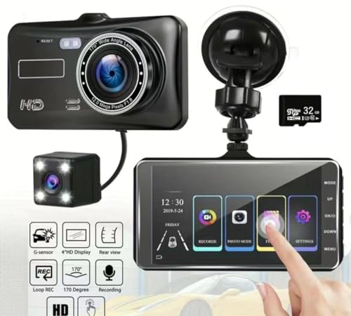 Paquete avanzado de cámara de tablero con pantalla táctil –