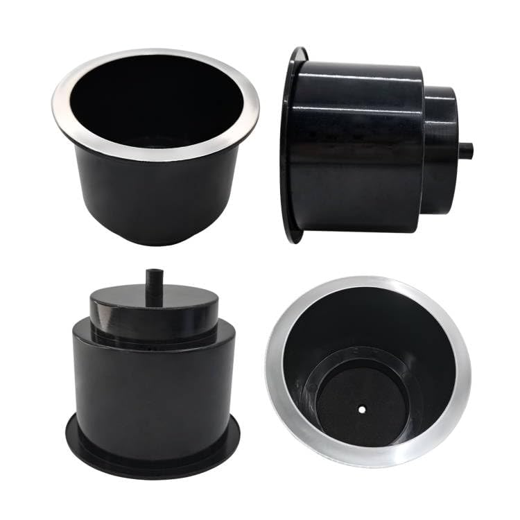 ISURE MARINE 4 portavasos de plástico universal cromado con