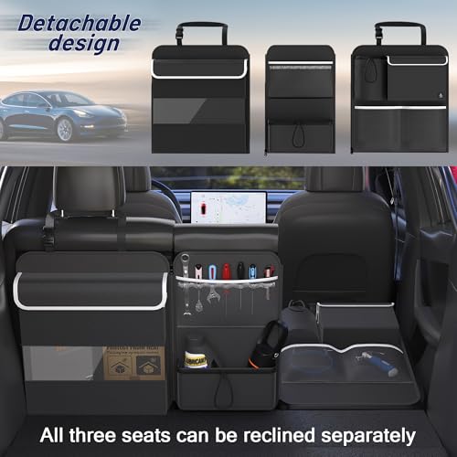 Organizador de maletero para asiento trasero, organizador de