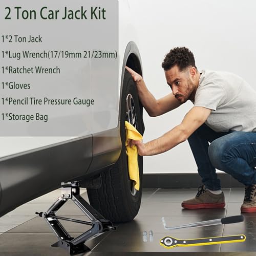 Kit de gato de automóvil de 2 toneladas para automóvil, kit