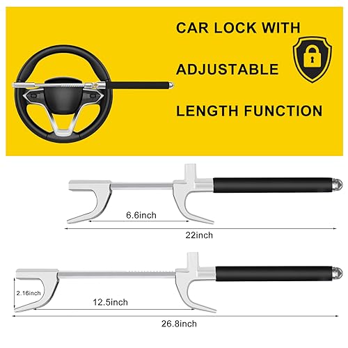 Cerradura de volante, cerradura universal retráctil para vol