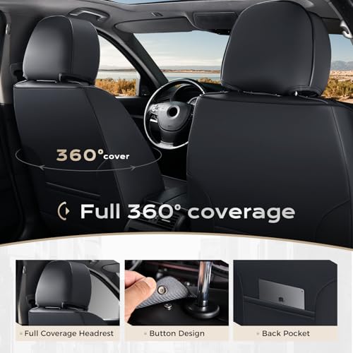 Coverado Fundas de asiento de automóvil, fundas delanteras p