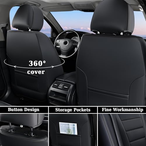 Coverado Juego completo de fundas de asiento de automóvil, c
