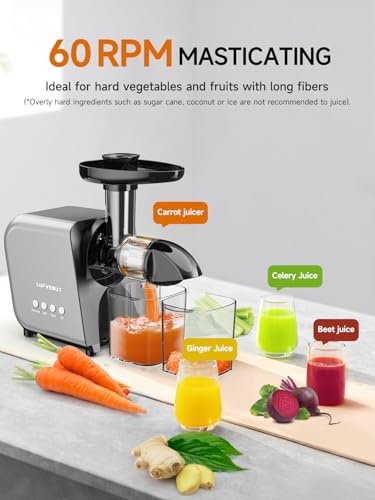 Máquina exprimidora lenta para verduras y frutas, extractor