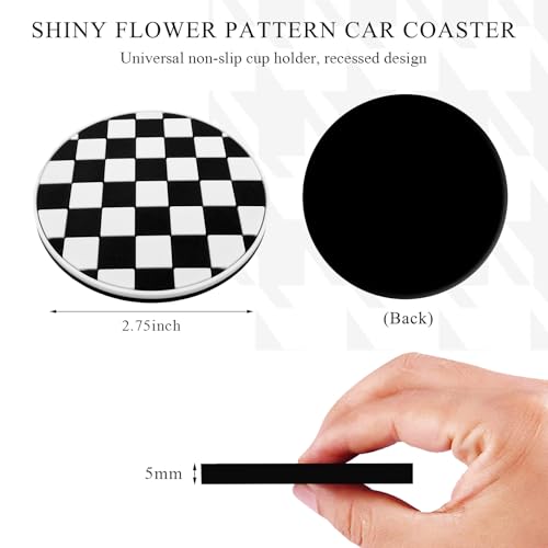 4 posavasos para automóvil, 2.76 pulgadas, antideslizantes,