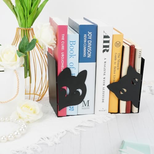 Zoyiancy Sujetalibros decorativos de metal únicos para estan
