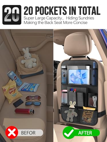 Backseat Car Organizer(20 Storage Pockets),Come with Free 1