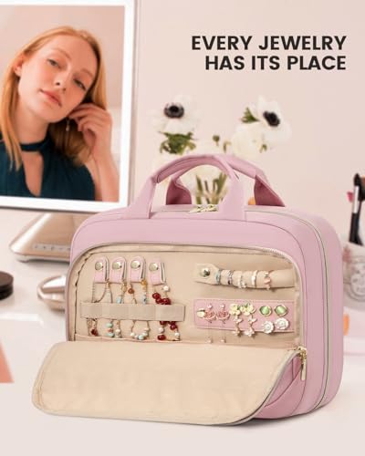 LOVEVOOK Neceser de viaje para mujer, bolsa de maquillaje co